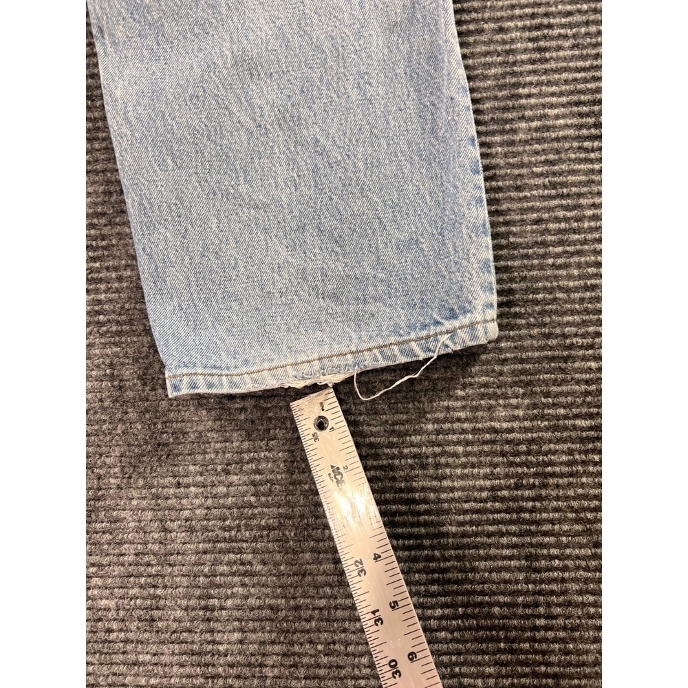 Vintage Levi's 501 Button Fly Jeans Mens 30x30 Light Wash Distressed USA Made - Picture 12 of 16
